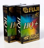 Fuji VHS-C HQ+ videobånd 45 min 2 stk