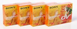 Sony Mini DV videobånd Premium 60 min 4 stk