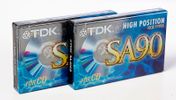 TDK Musik kassettebånd SA90 90min High Position 2 stk